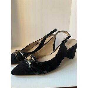 Tommy Hilfigure Black Suede Heels Women's 9.5